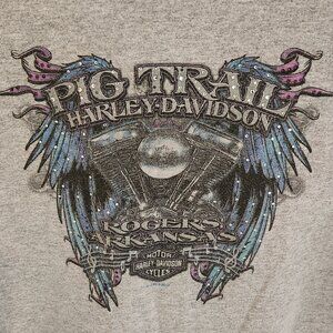 Harley-Davidson Bikes Blues BBQ Pig Trail Rogers Arkansas Shirt